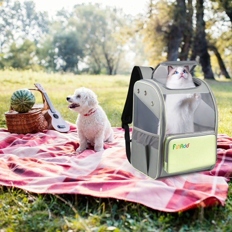 Cargue la imagen en el visor de la galería, FUNADD Fold Breathable Pet Backpack Outdoor Shoulders Cat Bag, Pet Backpack
