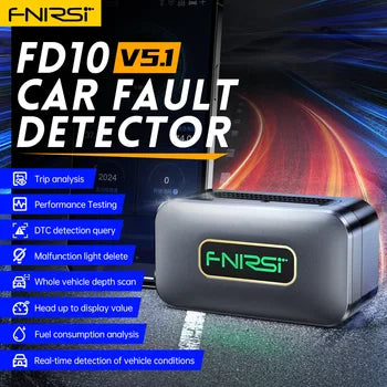 [FD10] FNIRSI Car OBD2 Scanner Code Reader Clear Error OBD Diagnostic Tool IOS Android Bluetooth V5.1 Check Engine Light Car Repair