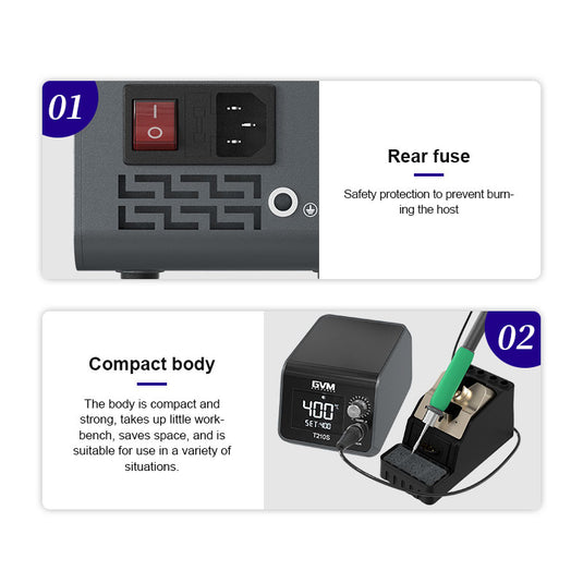 GVM T12S Smart Soldering Station – T210S Model