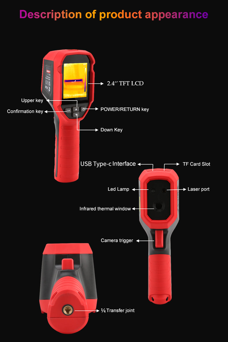 Chargez l&#39;image dans la visionneuse de la galerie, [UTi120S] UNI-T  Infrared Thermal Imager Handheld Temperature Thermal Camera PCB Circuit Industrial Testing
