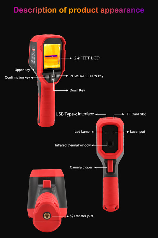 [UTi120S] UNI-T  Infrared Thermal Imager Handheld Temperature Thermal Camera PCB Circuit Industrial Testing