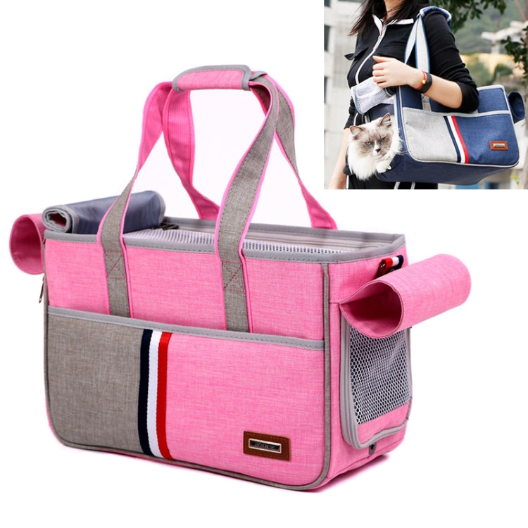 Cargue la imagen en el visor de la galería, DODOPET Outdoor Portable Oxford Cloth Cat Dog Pet Carrier Bag Handbag Shoulder Bag, Size: 43 x 19 x 26cm, Size: 43 x 19 x 26cm
