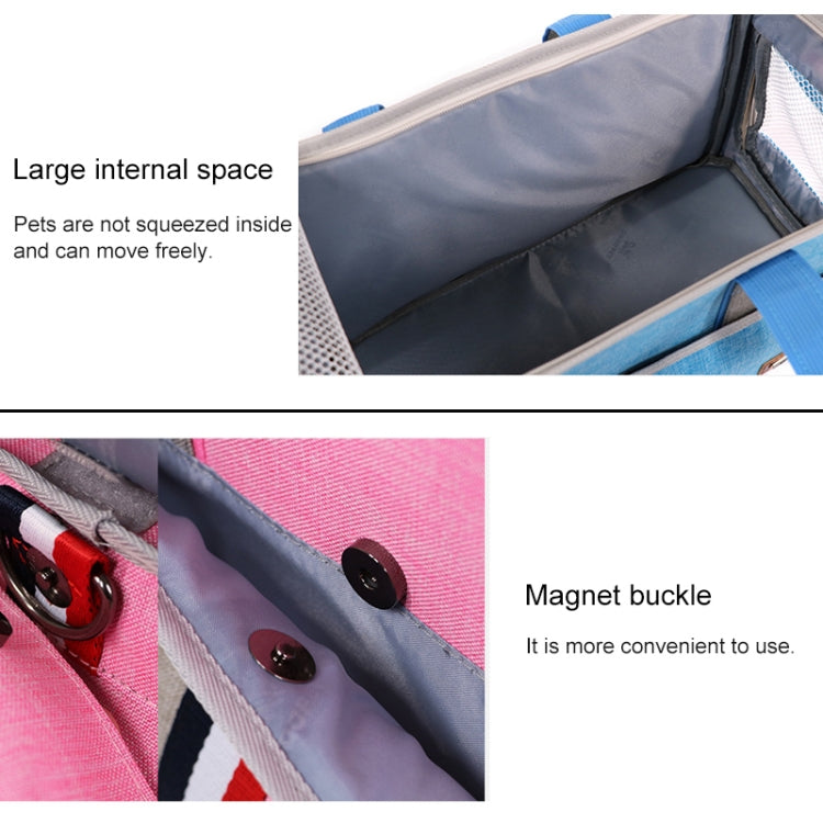 Cargue la imagen en el visor de la galería, DODOPET Outdoor Portable Oxford Cloth Cat Dog Pet Carrier Bag Handbag Shoulder Bag, Size: 43 x 19 x 26cm, Size: 43 x 19 x 26cm
