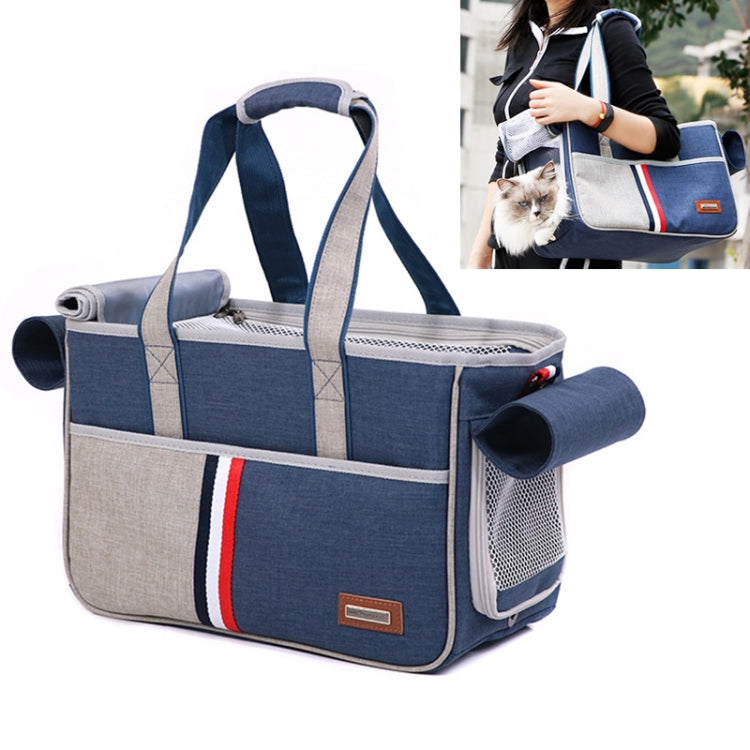 Cargue la imagen en el visor de la galería, DODOPET Outdoor Portable Oxford Cloth Cat Dog Pet Carrier Bag Handbag Shoulder Bag, Size: 43 x 19 x 26cm, Size: 43 x 19 x 26cm
