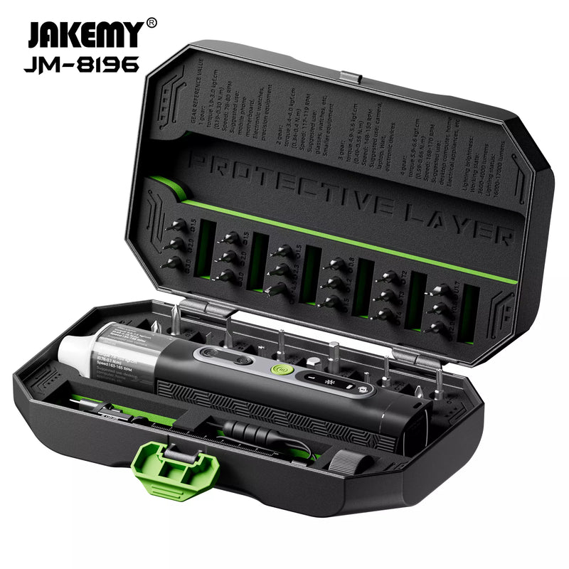 Chargez l&#39;image dans la visionneuse de la galerie, [JM-8196] Jakemy 35 in 1 All-in-One Smart Dual Dynamics Precision Electric Screwdriver set
