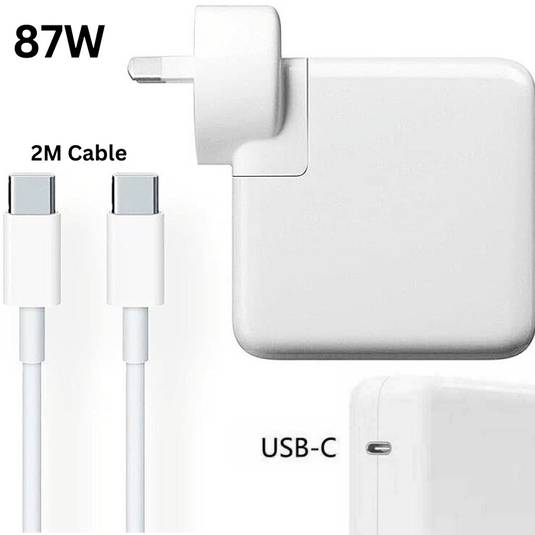 [87W][20.2V-4.3A] USB-C Charger Power Adapter for MacBook Pro 15" A1707 A1990  & 16" A2141 - Polar Tech Australia