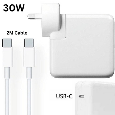 [30W][14.5V-2A] USB-C QuiackCharger Power Adapter for MacBook A1534 and iPad iPhone - Polar Tech Australia