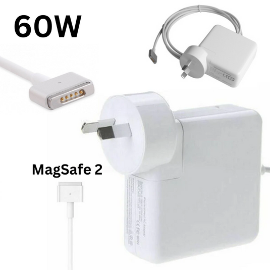 [16.5V-3.65A/60W][Magsafe 2 "T" Tip] MacBook Air & Pro 13" Wall Charger Power Adapter - Polar Tech Australia