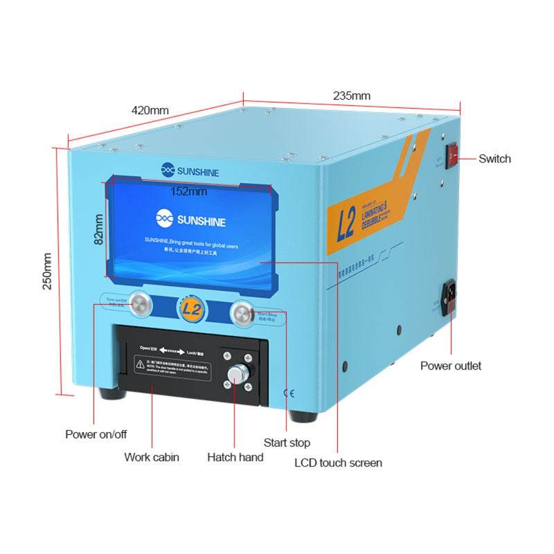 Chargez l&#39;image dans la visionneuse de la galerie, [L2] SUNSHINE Smart LCD Laminating and Defoaming all-in-one Machine - Polar Tech Australia
