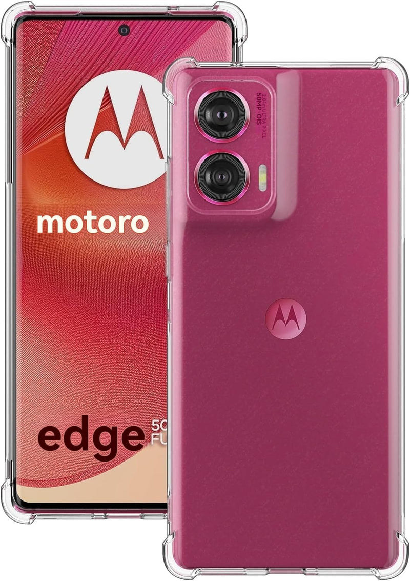 Chargez l&#39;image dans la visionneuse de la galerie, Motorola Edge 50 Fusion  - AirPillow Cushion Transparent Soft Clear TPU Four Corners Protective Case
