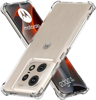 Motorola Moto Edge 50/50 Pro  - AirPillow Cushion Transparent Soft Clear TPU Four Corners Protective Case