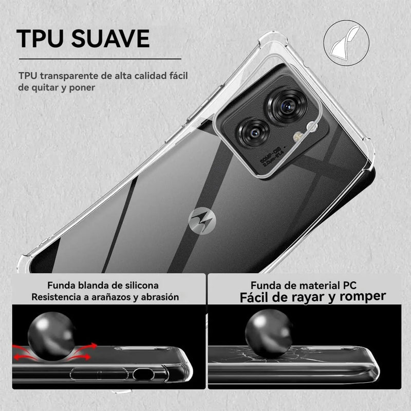 Load image into Gallery viewer, Motorola Moto Edge 40/Edge 2023  - AirPillow Cushion Transparent Soft Clear TPU Four Corners Protective Case
