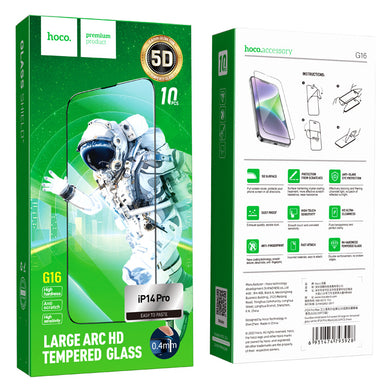 [10PCS Pack][G16][ARC HD] HOCO iPhone 9H Tempered Glass Screen Protector - Polar Tech Australia