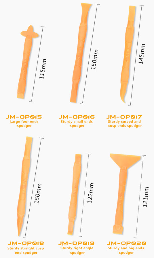 [JM-OP16] Jakemy 6 in 1 Anti-Statics Fiber Phone Repair Opening Tool Set - Polar Tech Australia