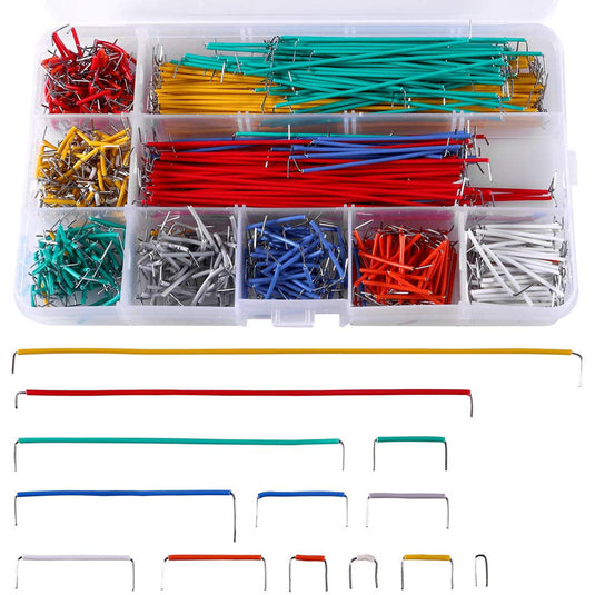 840 PCS 14-Length Jumper Wire U-Shape Solderless Breadboard Jumper Wire Kit