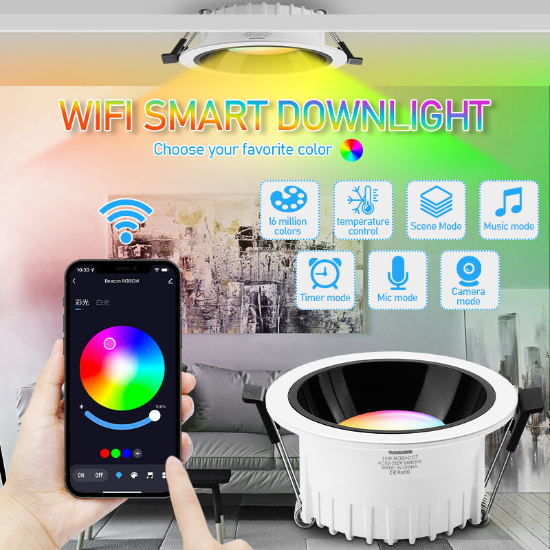 Load image into Gallery viewer, [TUYA Smart Home] RGB LED 15W Downlight Ceiling Light Bluetooth Wireless Control - Polar Tech Australia
