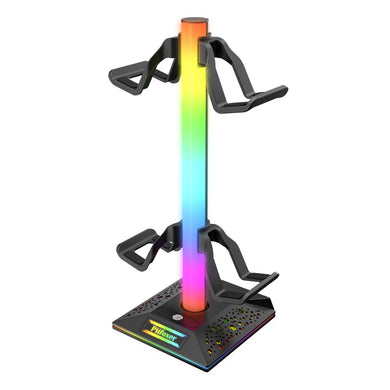 RGB Lighting Game Controller Hook and Charger, Headset Display Stand