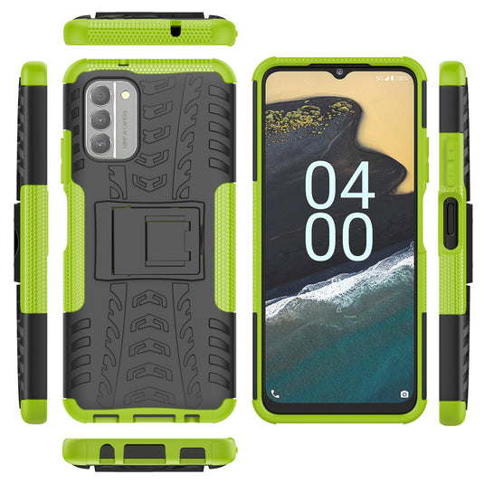 [Built-in Stand] Nokia G100 - Shield With Kickstand Hard PC Back Cover Soft TPU Dual Layer Protection Case