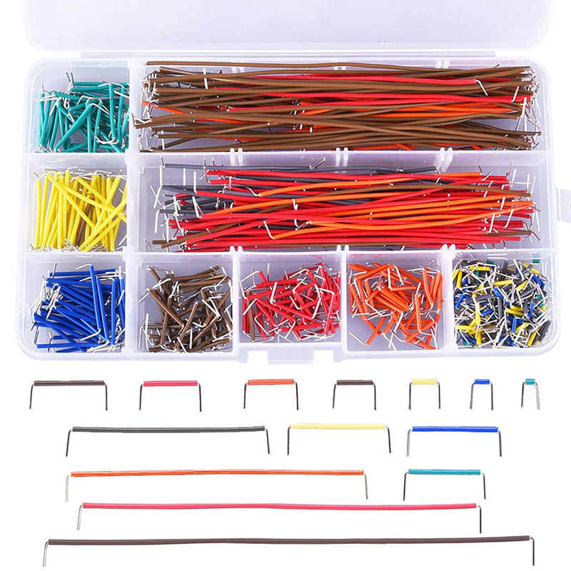 Chargez l&#39;image dans la visionneuse de la galerie, 840 PCS 14-Length Jumper Wire U-Shape Solderless Breadboard Jumper Wire Kit
