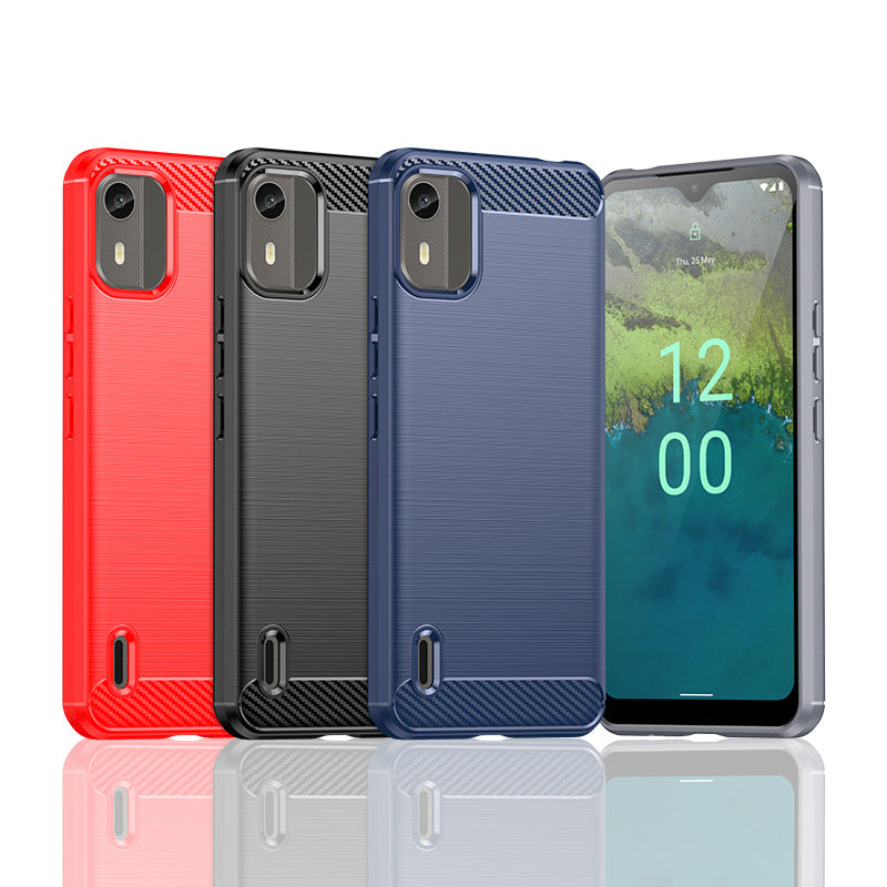 Chargez l&#39;image dans la visionneuse de la galerie, Nokia C12 Pro/C12/C12 Plus - Shield Shockproof Rugged Heavy Duty Case With 2PC 9HD Tempered Glass Screen Protector
