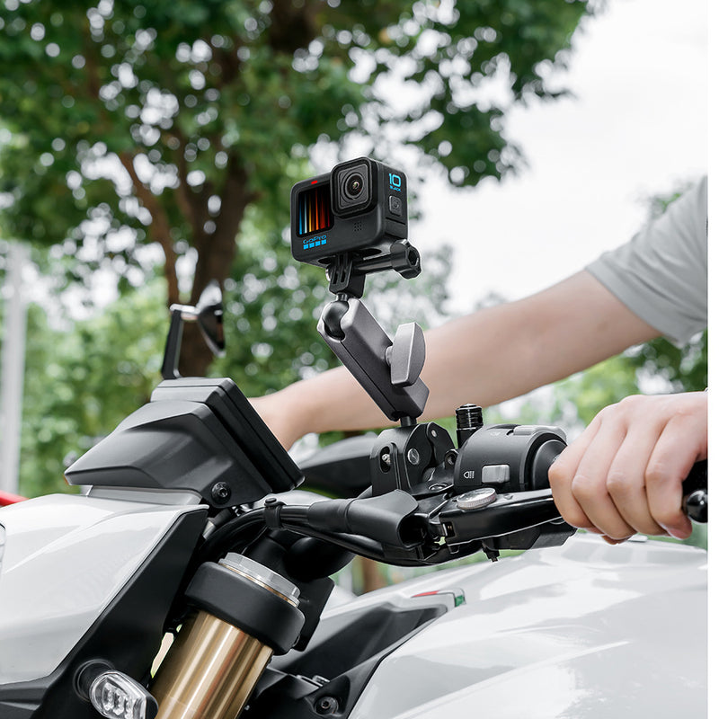 Cargue la imagen en el visor de la galería, GoPro Accessories | Action Camera Mount | Insta360 X3 Bicycle &amp; Motorcycle Handlebar Mount
