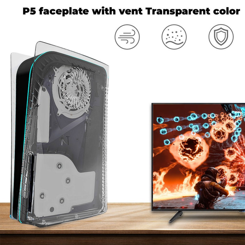 Cargue la imagen en el visor de la galería, PS5 Shell Transparent Replacement Cover
