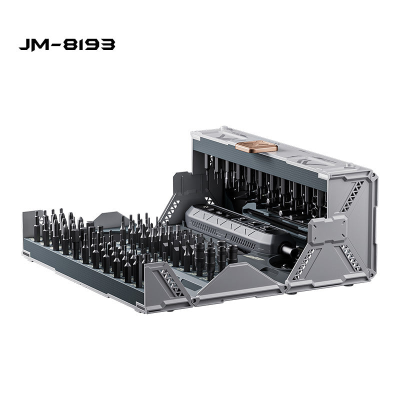 Cargue la imagen en el visor de la galería, [JM-8193] JAKEMY 180-in-1 Electric Mini Container Smart LED Rectangular Electric Screwdriver Set with 3-Speed Torque
