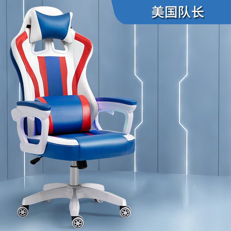 Load image into Gallery viewer, American Style PU Leather Gaming Racing Chair OFFICE Computer Chair
