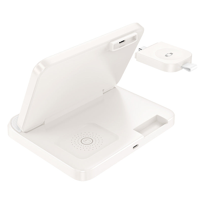 Chargez l&#39;image dans la visionneuse de la galerie, [CQ7] HOCO 3 in 1 15W Foldable Dekstop Stand QI Wireless Charging Station Dock For Apple Watch/Mobile Phone/Airpod (CW24) - Polar Tech Australia
