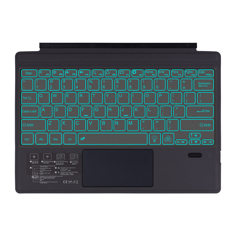 Chargez l&#39;image dans la visionneuse de la galerie, Microsoft Surface Pro 3/4/5/6/7/7 Plus Compatible Wireless Keyboard Cover With Back light - Polar Tech Australia
