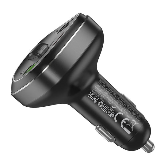 [E76] HOCO 45W Dual Port PD 30W + USB Port QC 3.0 18W Car Charging Adapter With FM Transmitter - Polar Tech Australia