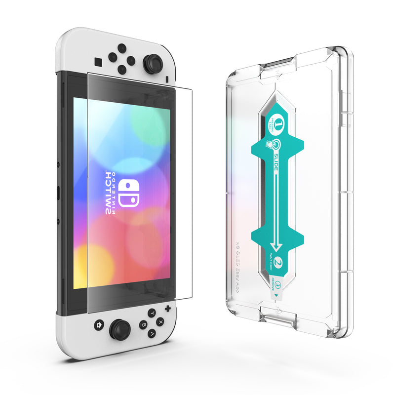 Chargez l&#39;image dans la visionneuse de la galerie, [Easy Automatic Fit] Magic Glass Protector - Nintendo Switch OLED Screen Protector
