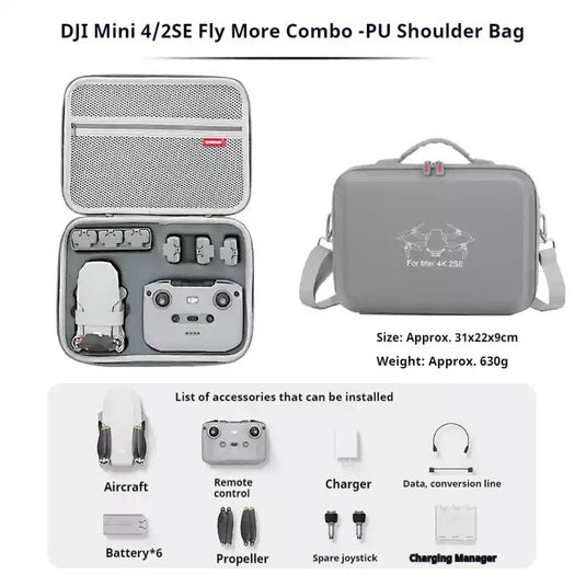 DJI Mini 3/4 Pro/2 SE Storage Bag Portable Case