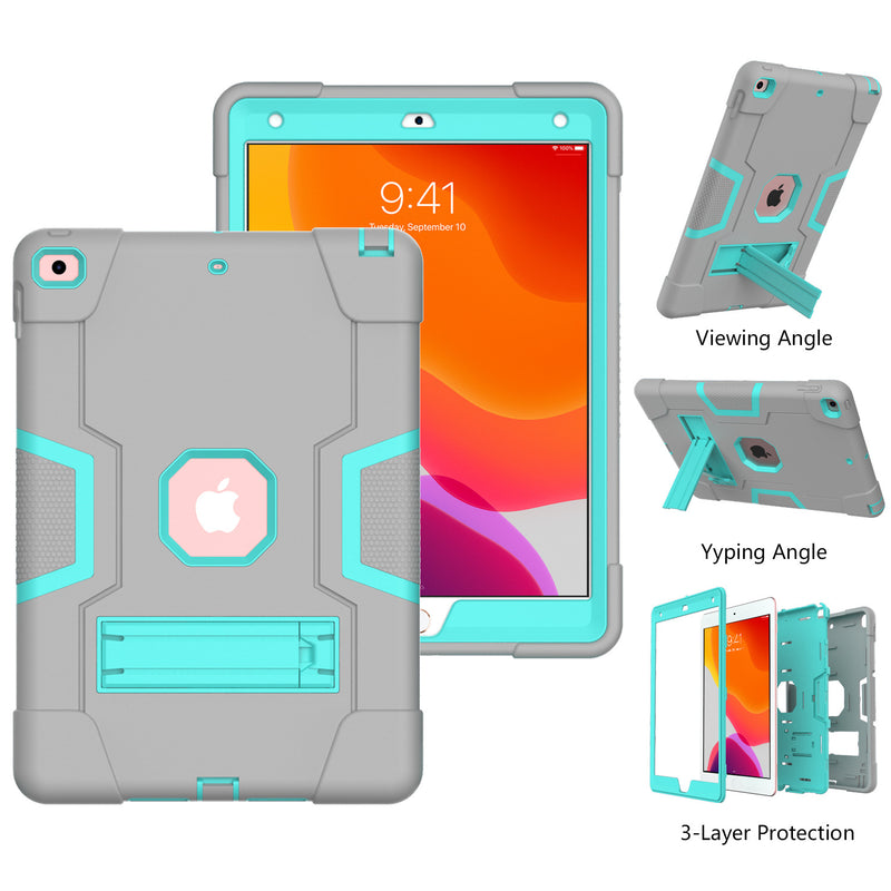 Load image into Gallery viewer, Apple iPad Air/Air 2/Pro 9.7&quot;/5th (2017)/ 6th (2018) 9.7&quot; Defender Heavy Duty Drop Proof Rugged Protective Stand Case - Polar Tech Australia
