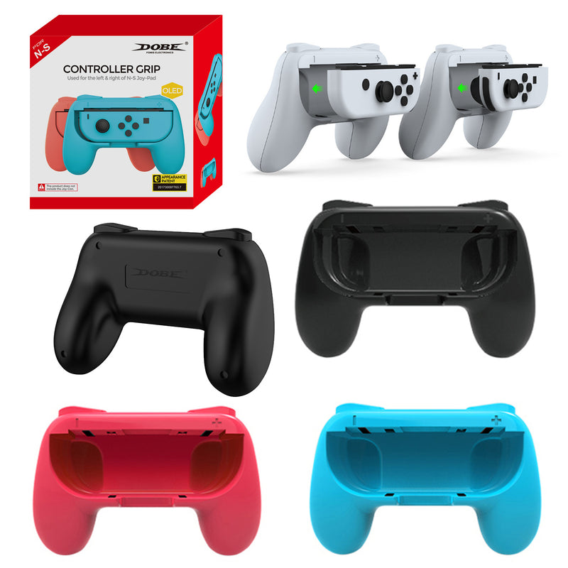 Chargez l&#39;image dans la visionneuse de la galerie, [TNS-851B] DOBE Switch OLED Controller Grip Joy-Con Small Controller Grips Handle Pair
