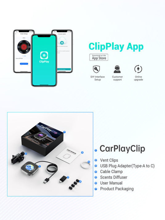 Plug and Play Wireless CarPlay Adapter With Built-in Screen for iPhone 11/12/13/14/15/16