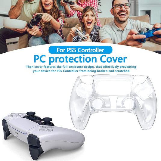 PS5 Wireless Controller Full Cover Crystal Protective Case