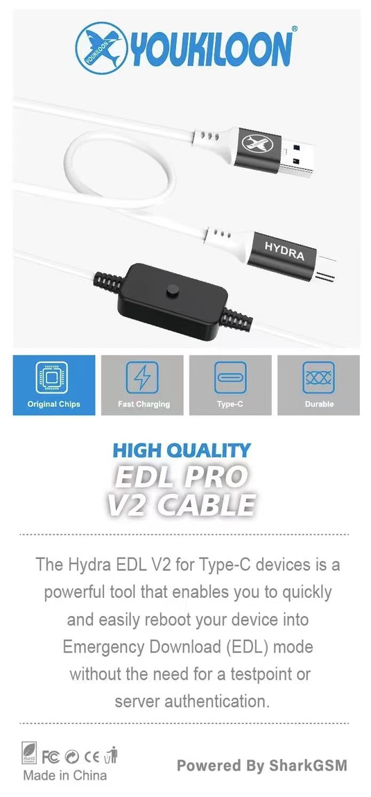 EDL cable / 9008 Flash Cable Repair Tool For Qualcomm phones including Samsung, OPPO,Xiaomi etc. - Polar Tech Australia