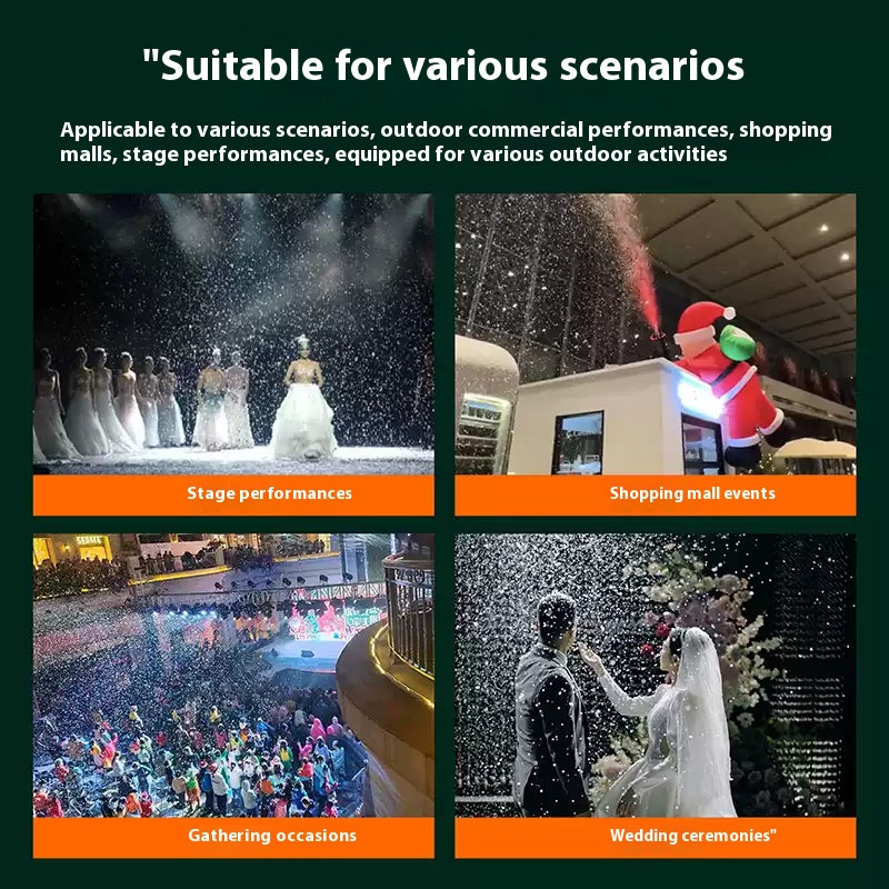 Cargue la imagen en el visor de la galería, Artificial Snow Maker Machine for Mall Christmas Displays, Scenic Spots,Photography and Outdoor Snowfall Effects
