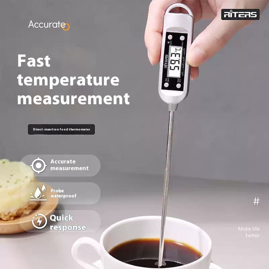 [Riters] Food Thermometer for Baking: Precisely measures oil, water, and milk temperatures (-50℃ to 300℃)