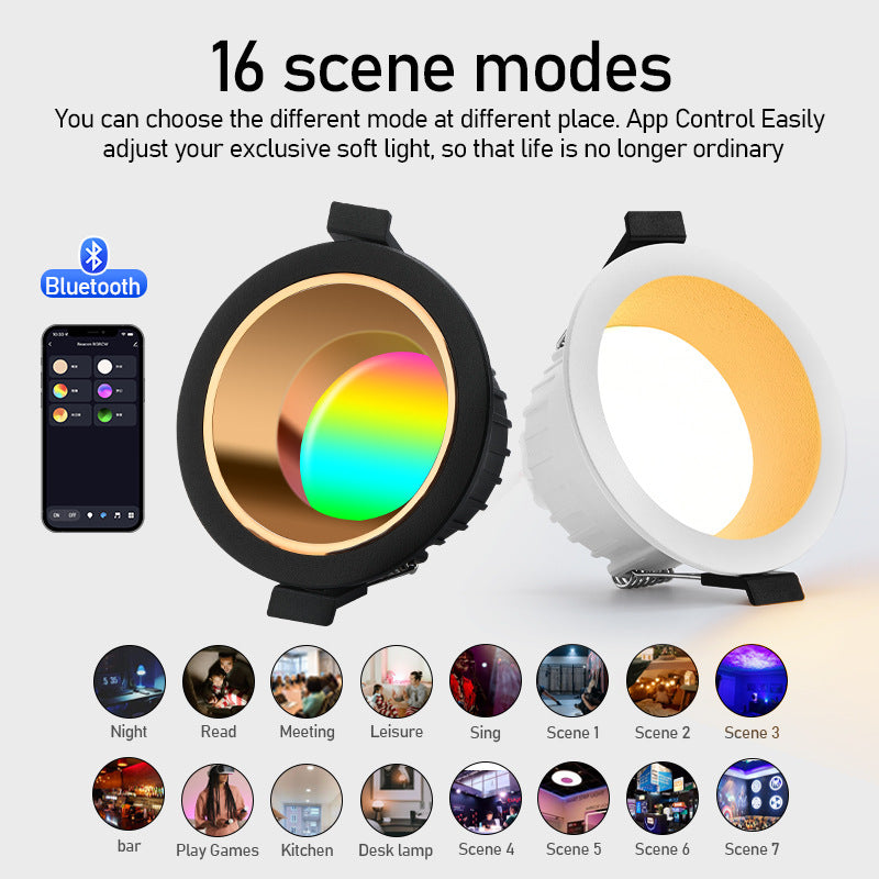 Load image into Gallery viewer, [TUYA Smart Home] RGB LED 15W Downlight Ceiling Light Bluetooth Wireless Control - Polar Tech Australia
