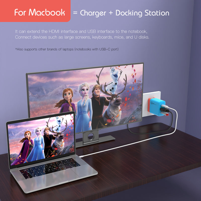 Cargue la imagen en el visor de la galería, Switch Dock GaN Fast Charging HDMI Hub Portable Dock
