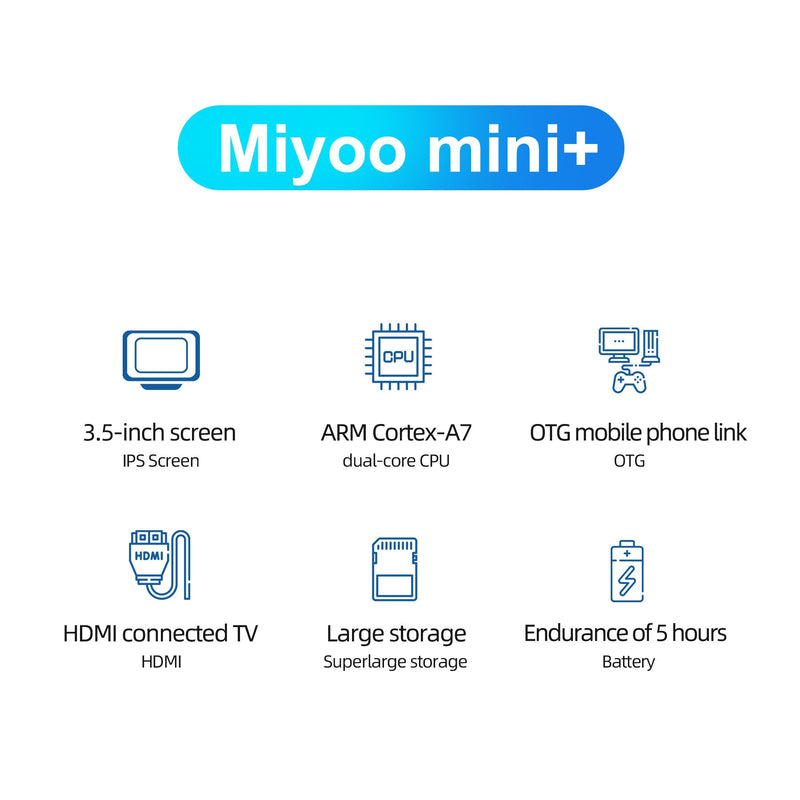 Load image into Gallery viewer, Miyoo Mini Plus 3.5 Inch IPS Screen Retro Handheld Game Console (64GB)
