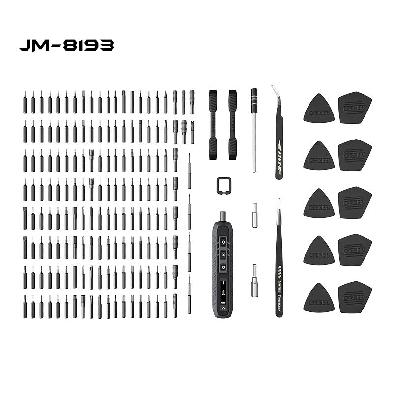 Cargue la imagen en el visor de la galería, [JM-8193] JAKEMY 180-in-1 Electric Mini Container Smart LED Rectangular Electric Screwdriver Set with 3-Speed Torque
