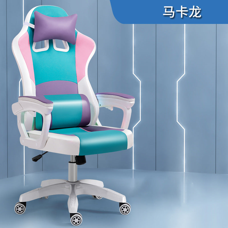 Load image into Gallery viewer, American Style PU Leather Gaming Racing Chair OFFICE Computer Chair
