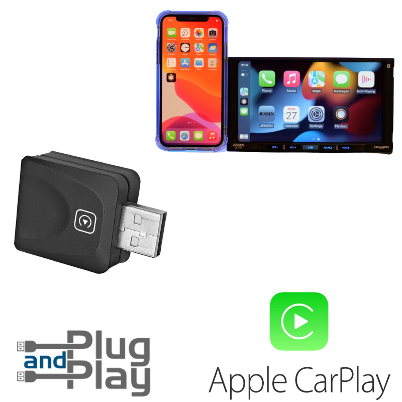 Load image into Gallery viewer, Plug and Play Mini Wireless CarPlay USB Adapter or iPhone 11/12/13/14/15/16
