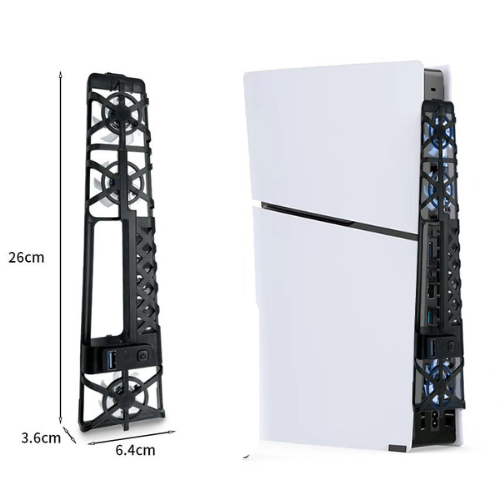 Chargez l&#39;image dans la visionneuse de la galerie, SONY PlayStation PS5 Slim &amp; PS5 Pro - 3 Speed USB External Colling Fan With RGB Light Effect
