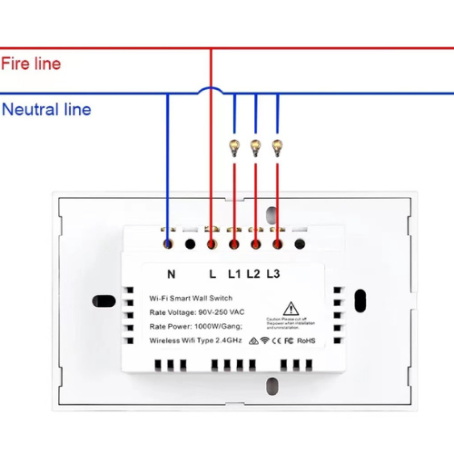 Load image into Gallery viewer, [TUYA Smart Home][SAA Approved] TUYA WiFi Smart Touch Switch Home Light  Remote AU Versione Control 1/2/3/4 Gang Wall Switch Metal Panel
