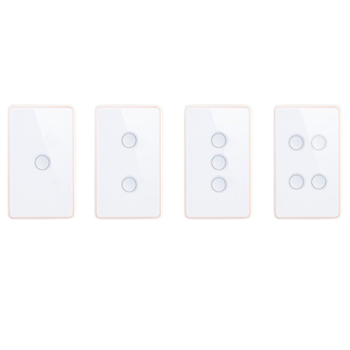 [TUYA Smart Home][SAA Approved] TUYA WiFi Smart Touch Switch Home Light  Remote AU Versione Control 1/2/3/4 Gang Wall Switch Metal Panel