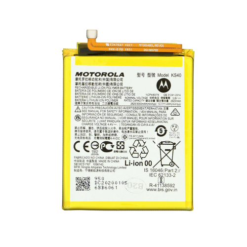 [KS40] Motorola Moto E6 Play / E6i / E6s - Replacement Battery